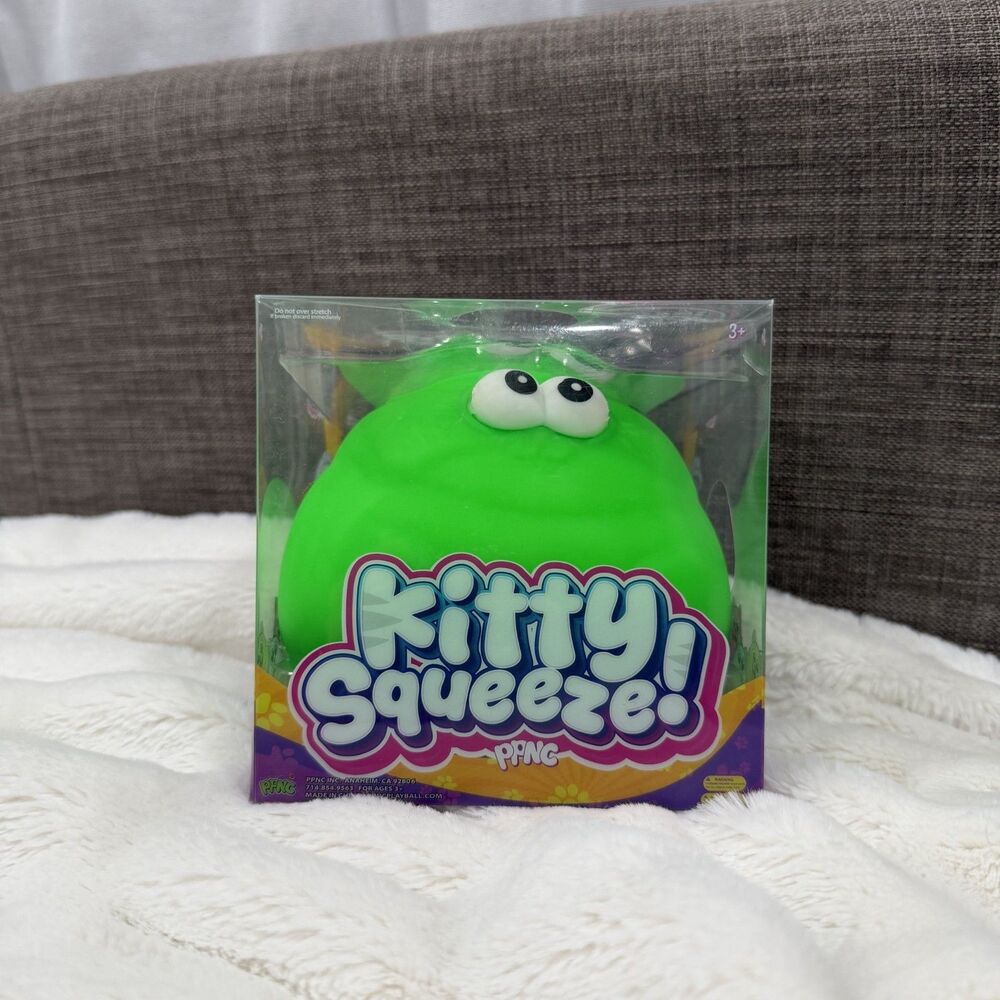 Kitty Squeeze Purrfect Squish Ultimate Squeeze Green NEW Viral Squishy PPNC